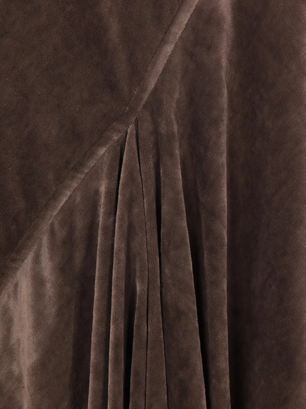 Rick Owens Rok met ruches en vlakken Bruin