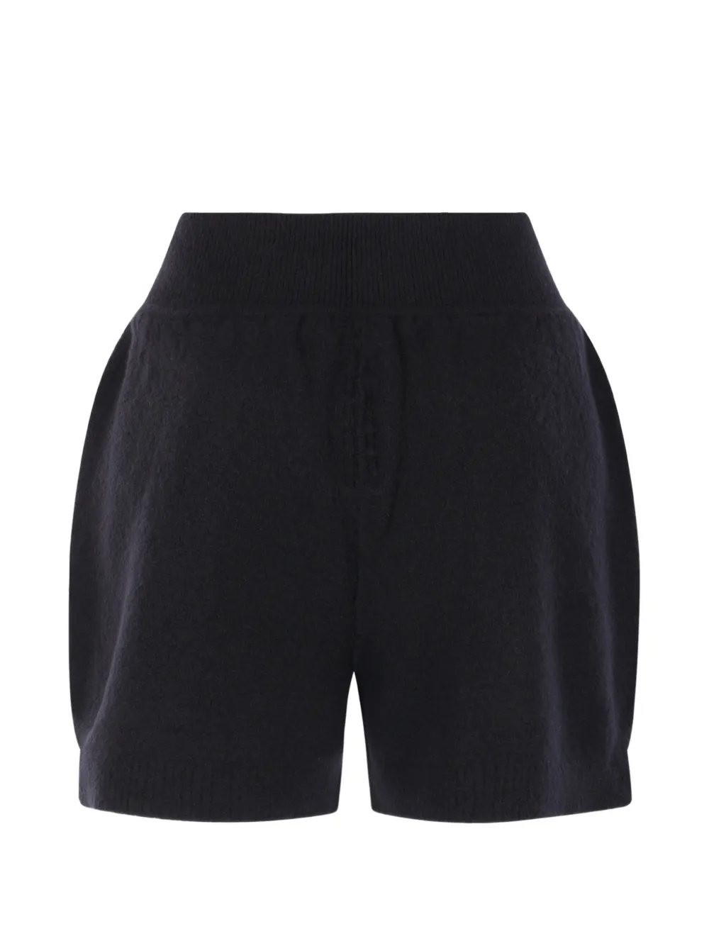 Rick Owens Gebreide shorts met geribbelde afwerking Zwart