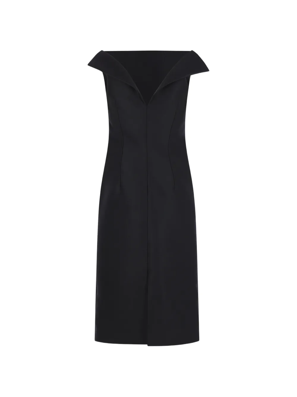 Balenciaga Off-shoulder midi-jurk Zwart