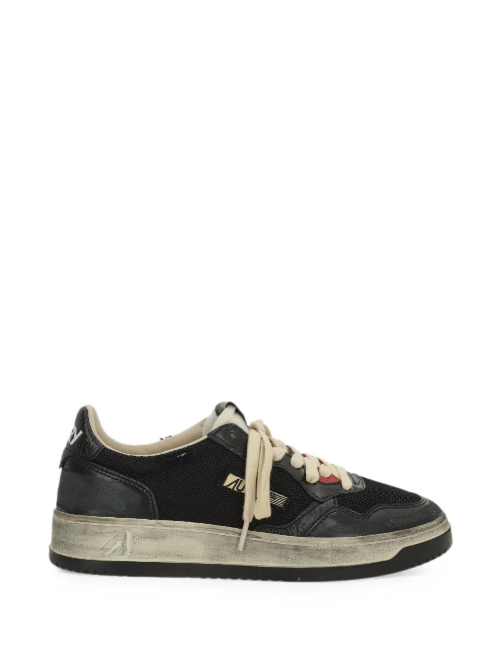 Autry mesh leather low-top sneakers - Nero