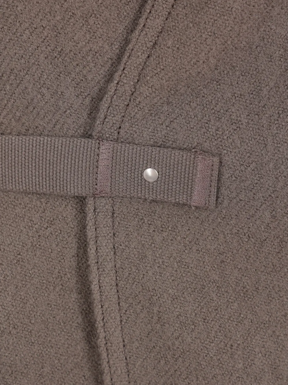 Rick Owens belted wrap-style coat Bruin