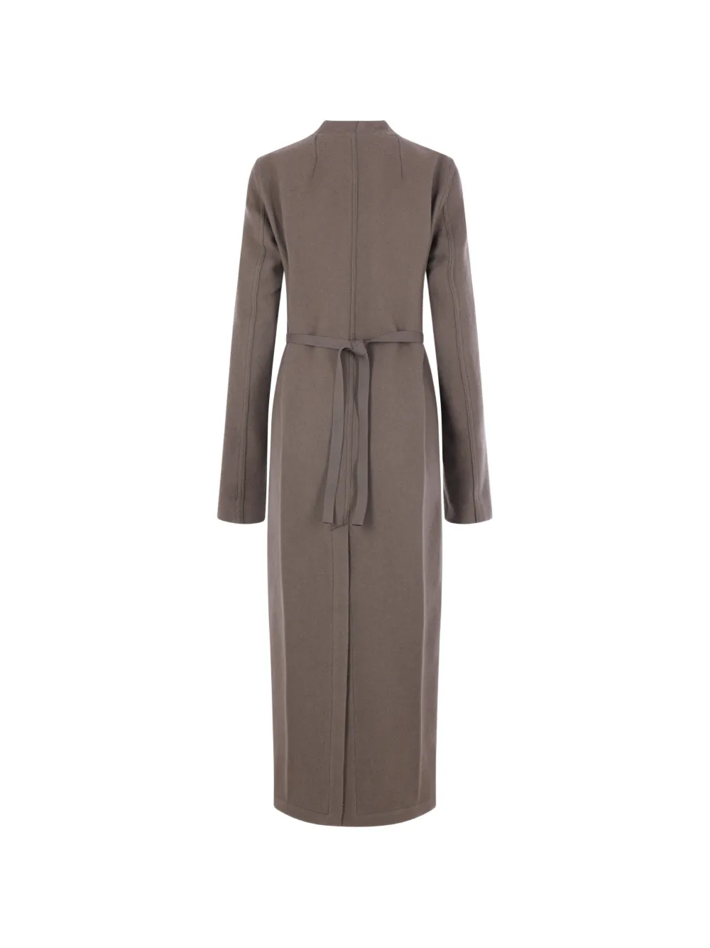 Rick Owens belted wrap-style coat Bruin