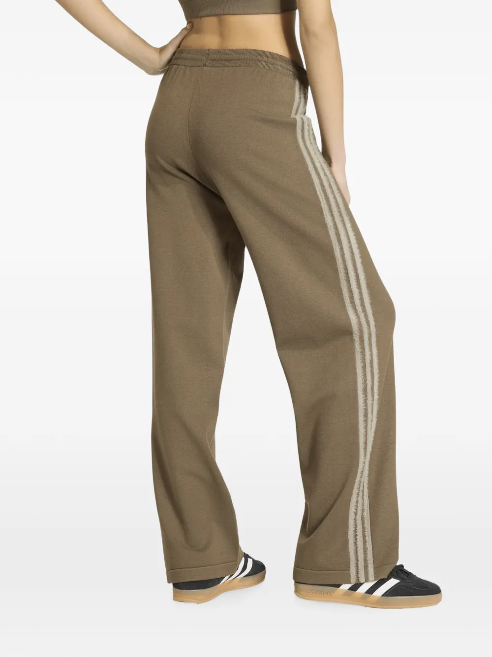 adidas Firebird trainingsbroek met zijstreep Bruin