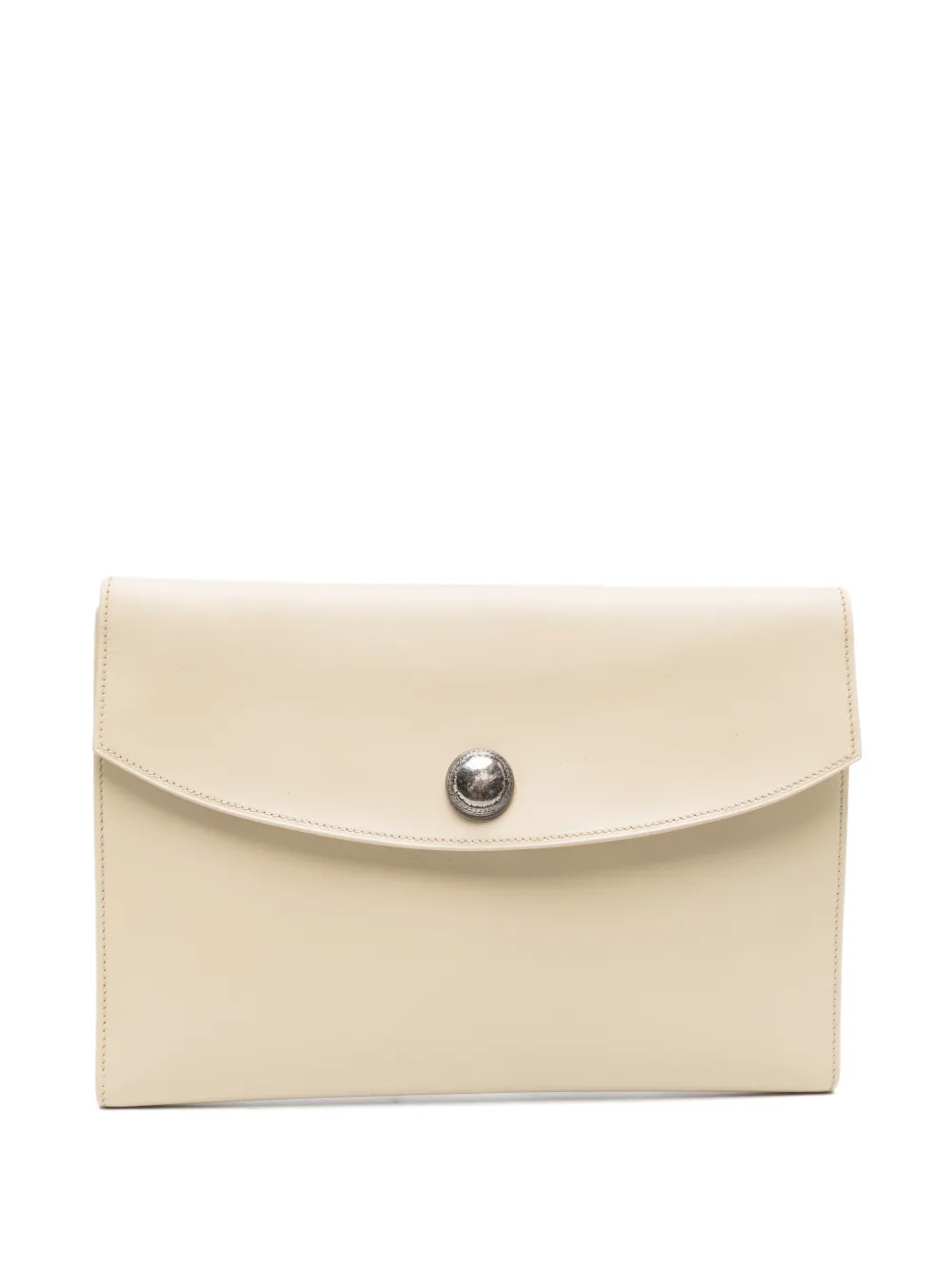 Hermès Pre-Owned 2001s press-stud clutch bag - Nude