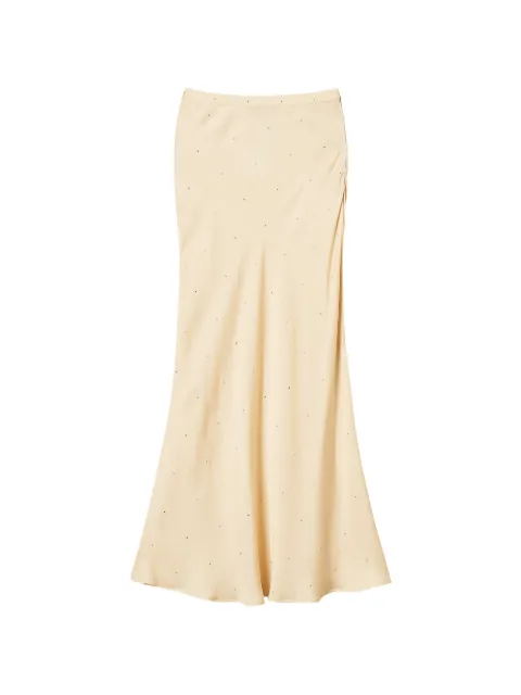 TWINSET rhinestone-embellished satin skirt
