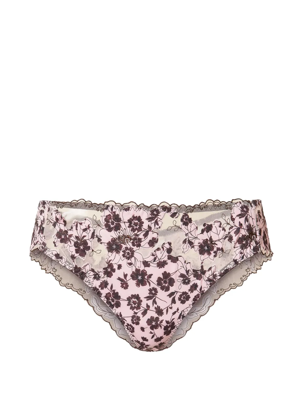TWINSET Slip brasiliana con stampa a fiori - Rosa