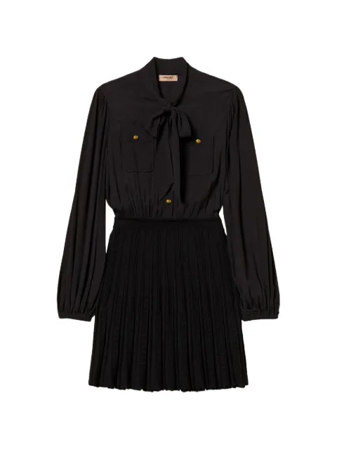 TWINSET short dress with knitted skirt