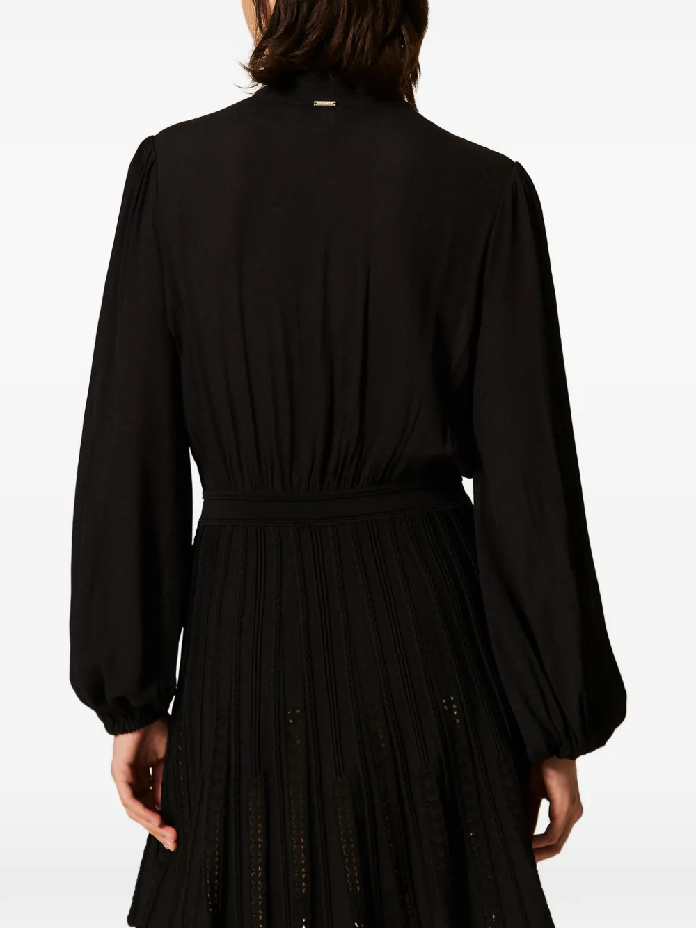 TWINSET Mini-jurk met gebreide rok Zwart