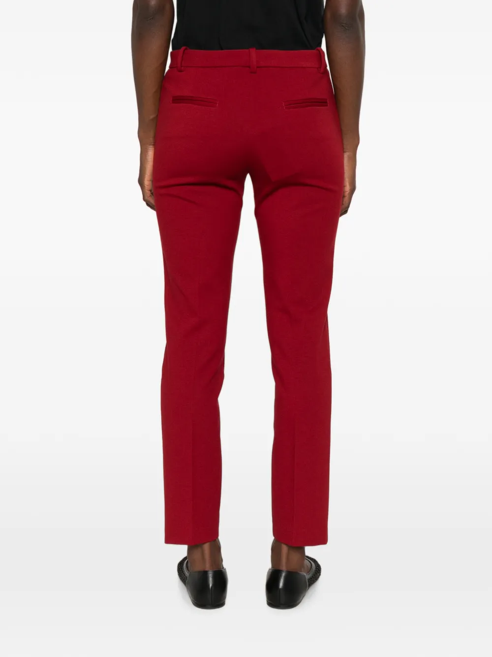 PINKO Broek met riemlussen met knopen Rood