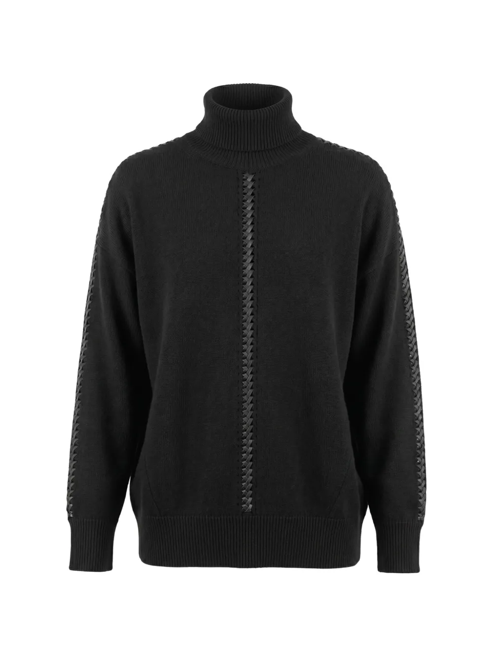 P.A.R.O.S.H. braided-detail roll-neck sweater - Nero