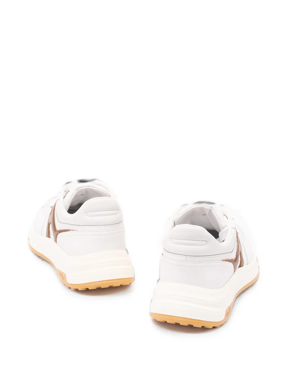 Hogan logo-patch panelled sneakers Wit