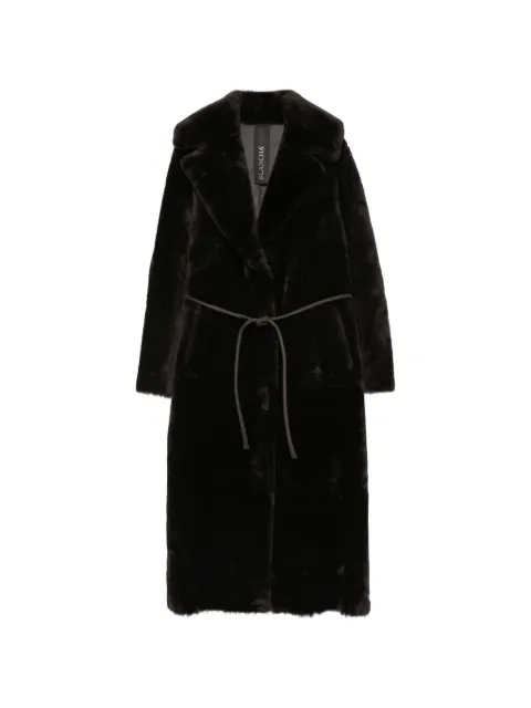 Blancha belted buttoned coat