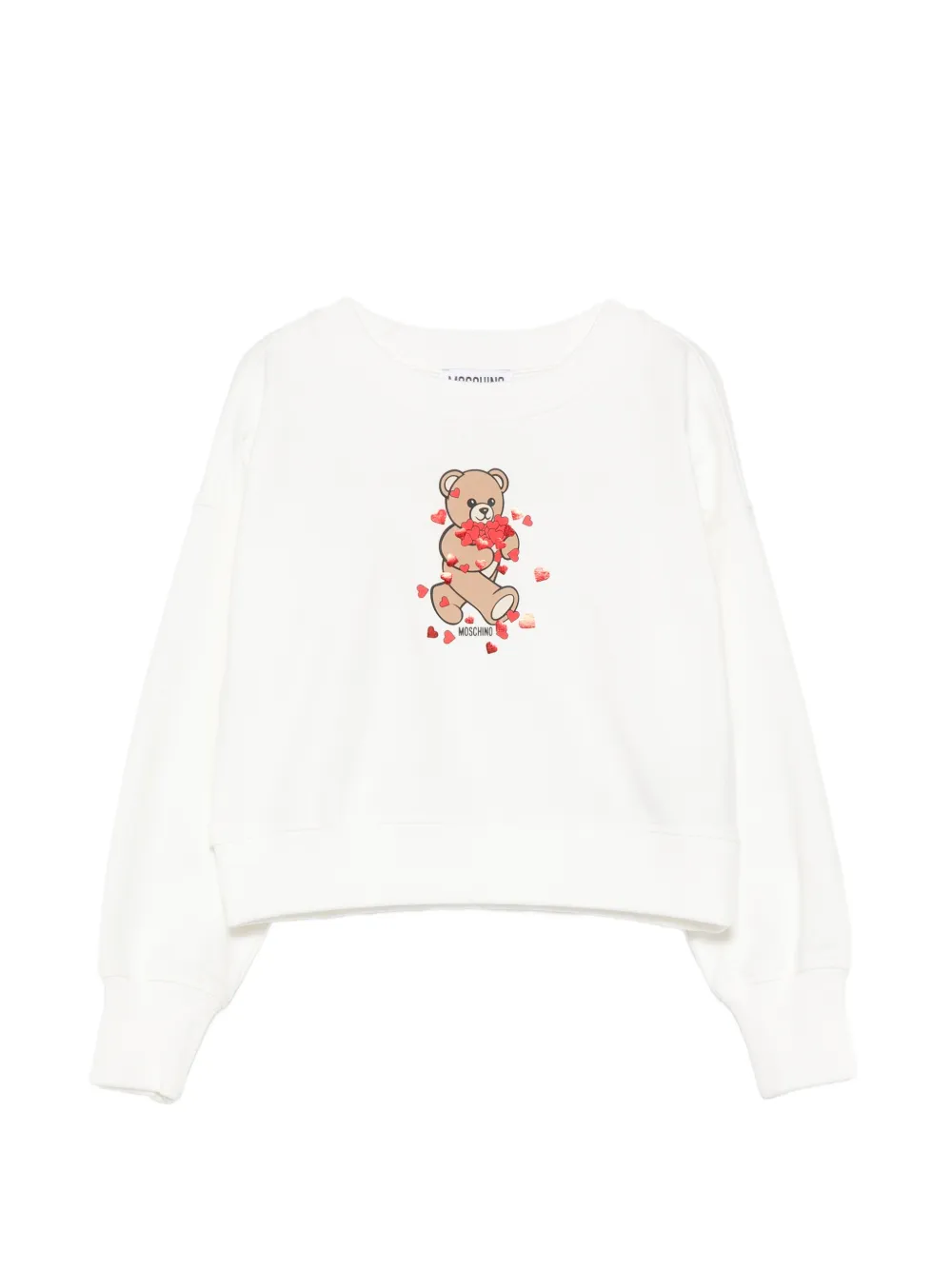 Moschino Kids teddy bear-print sweatshirt - Bianco