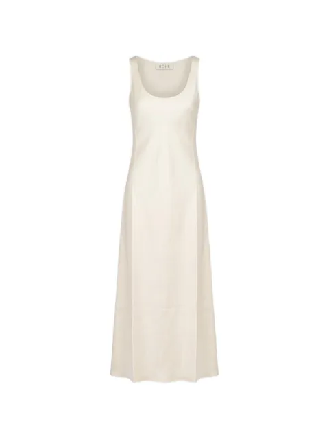 Róhe scoop-neck satin maxi dress