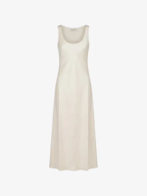 Róhe vestido largo con cuello redondo