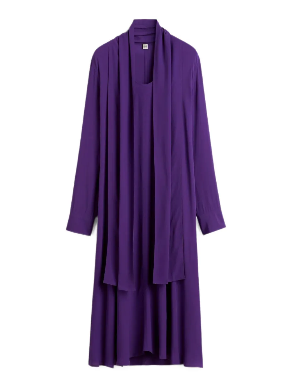 TOTEME midi-jurk met sjaal Paars
