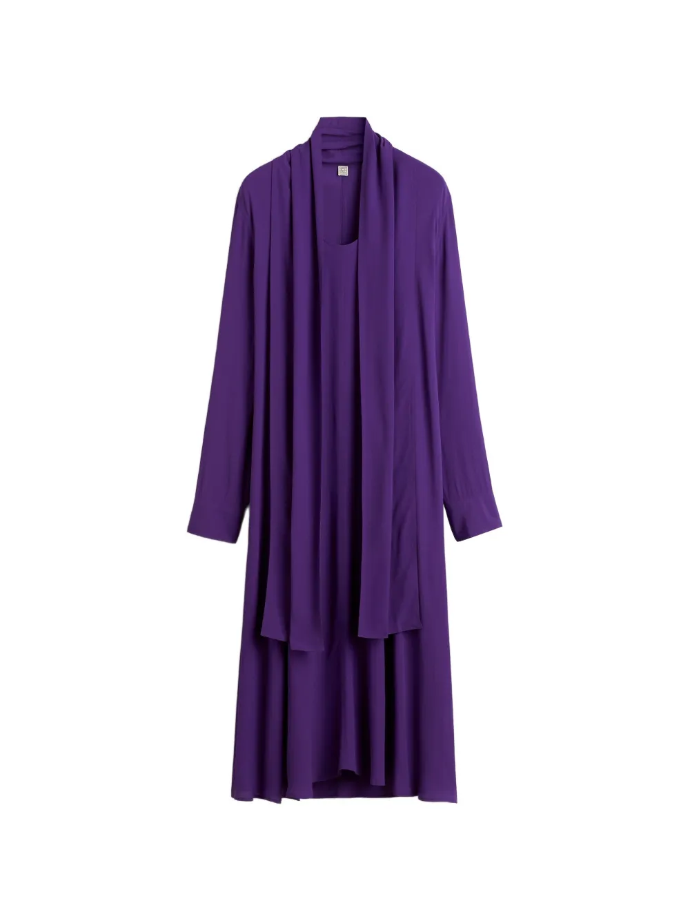 TOTEME midi-jurk met sjaal Paars