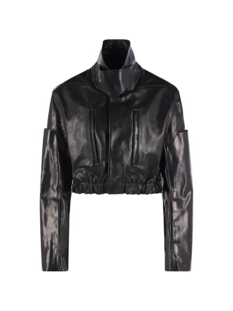 Rick Owens cropped leather jacket