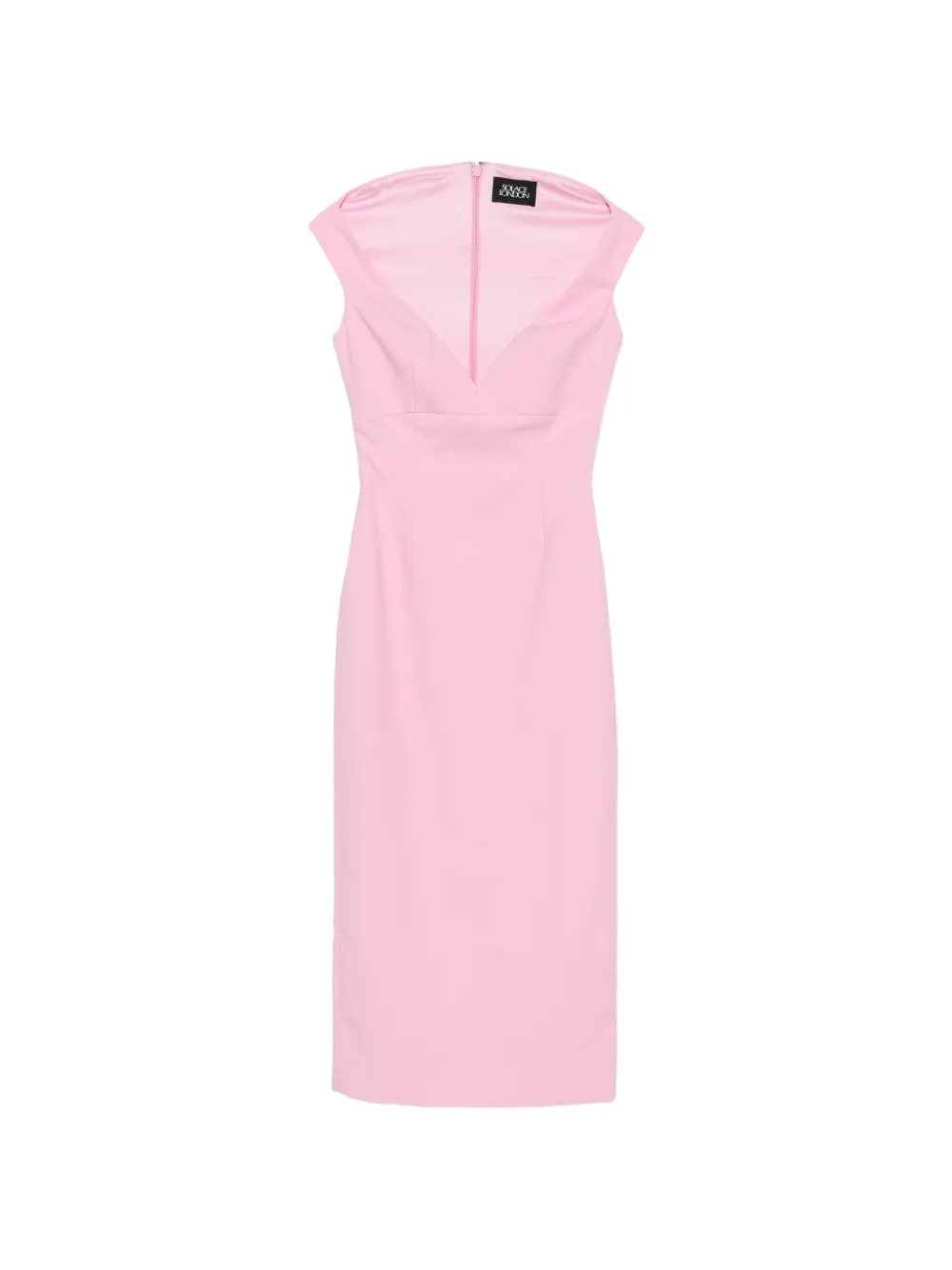 Solace London Monica V-neck sleeveless midi dress - Rosa