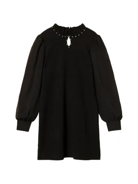 TWINSET short knit dress with ruffles