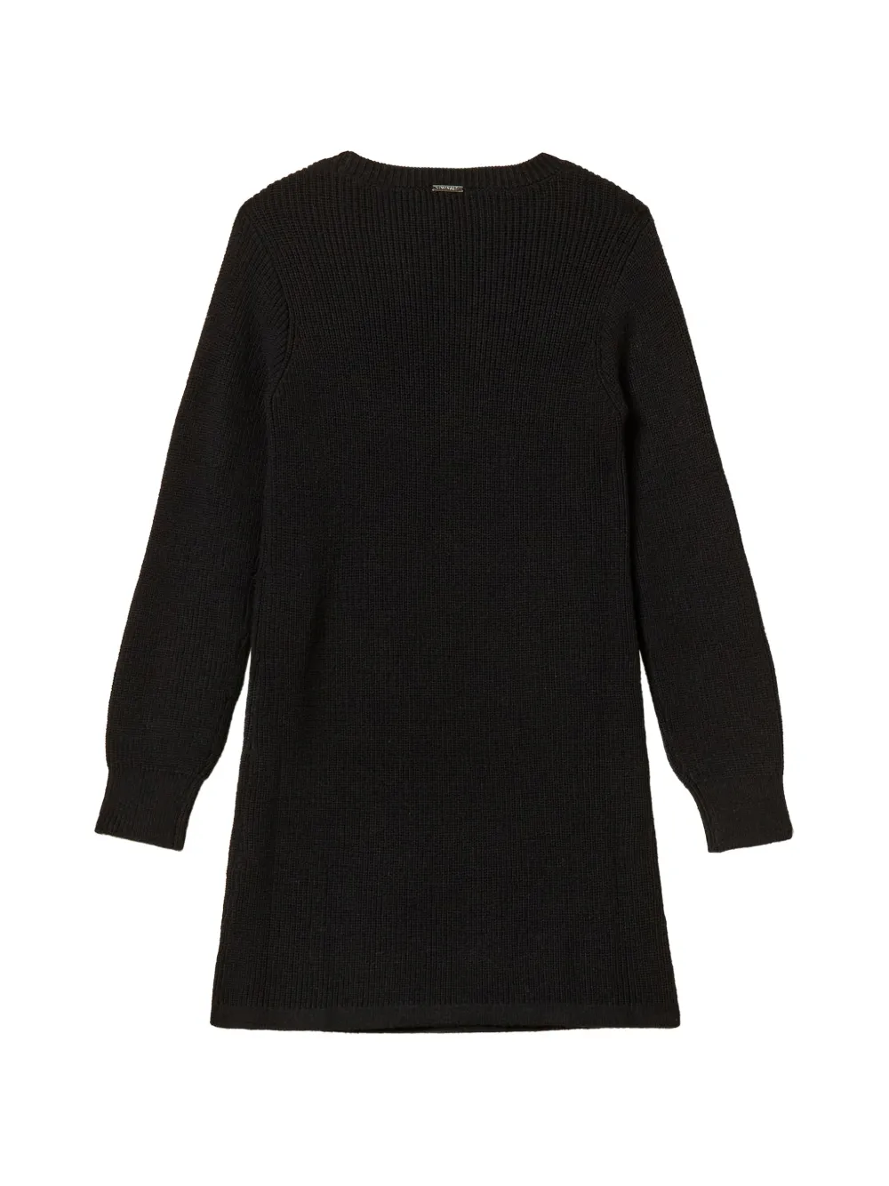 TWINSET Kids bow-embellished knitted dress Zwart