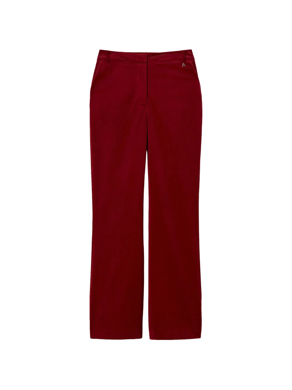 TWINSET flared velvet trousers - Rot