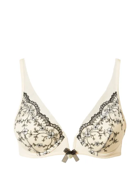 TWINSET embroidered tulle bralette