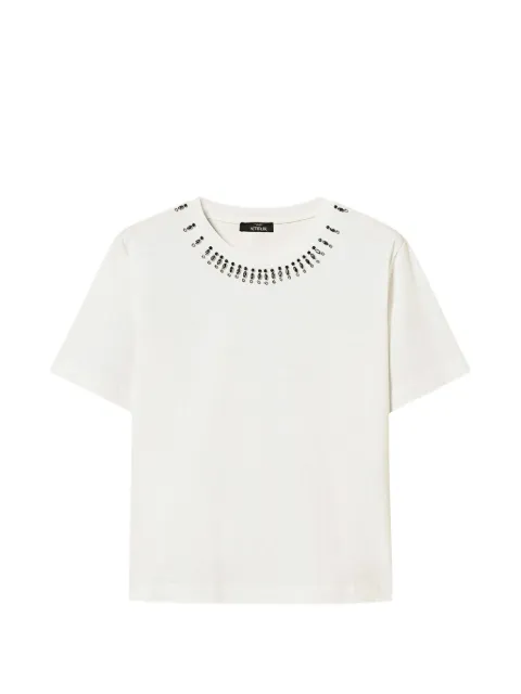 TWINSET slim-fit T-shirt with embroidery