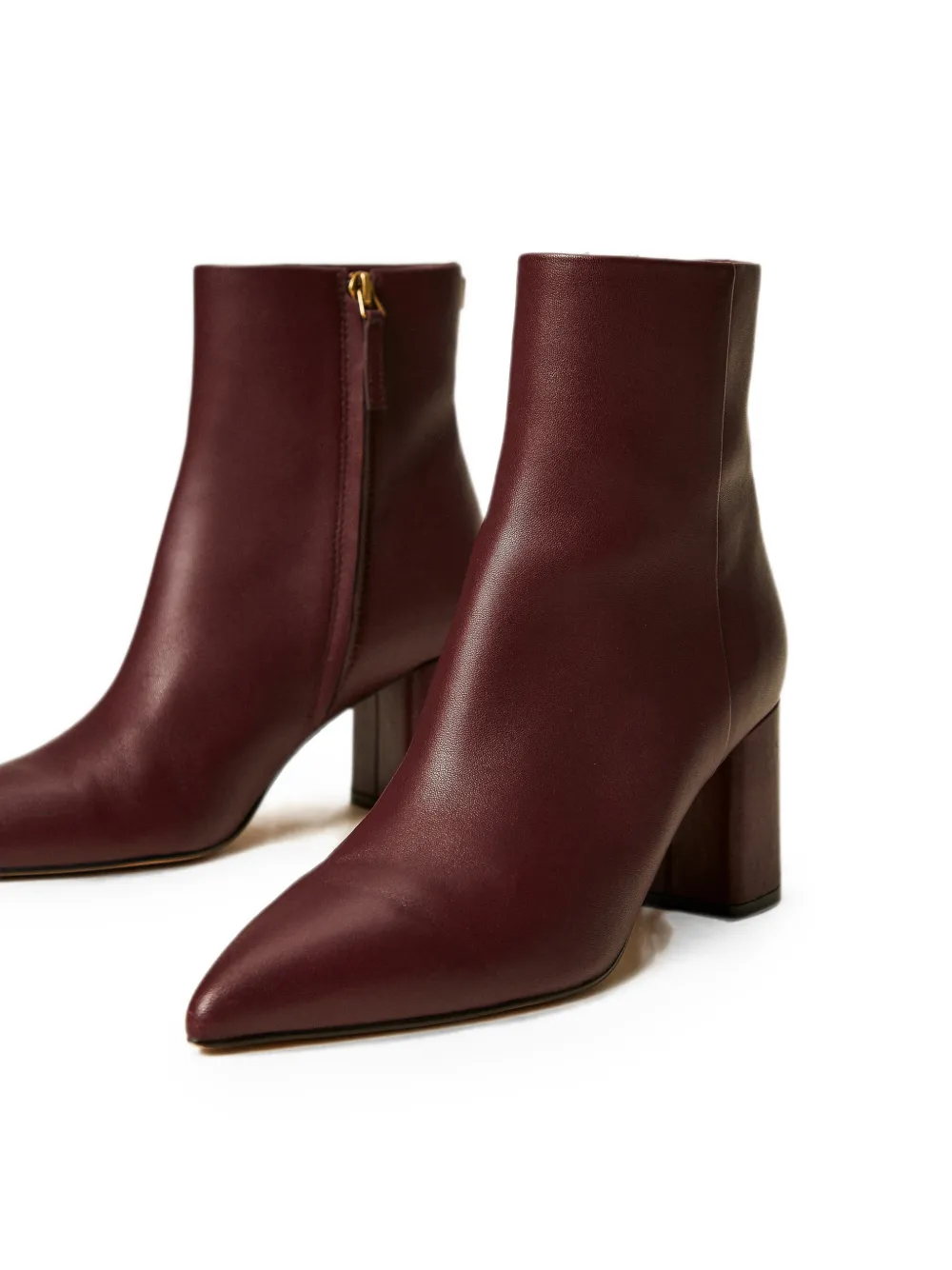 TWINSET leather ankle boots Rood
