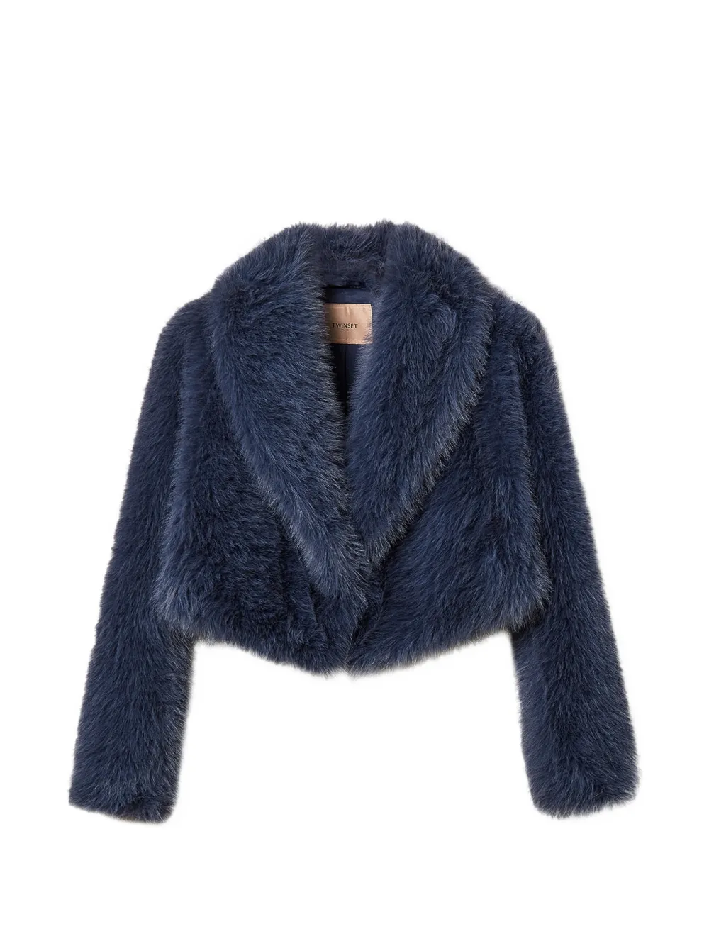 TWINSET short faux fur jacket - Blau