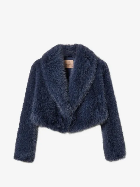 TWINSET short faux fur jacket