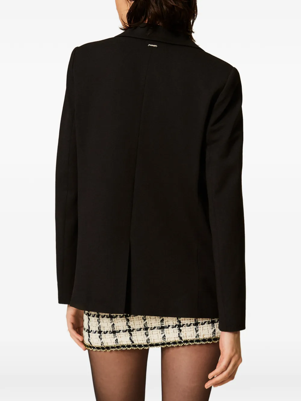 TWINSET Blazer met broderie anglaise Zwart