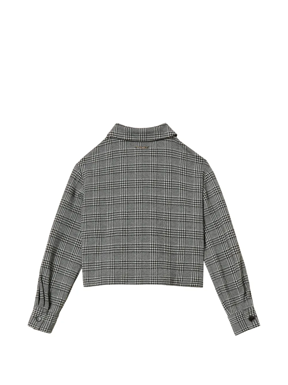 TWINSET Kids Geruit shirt Grijs