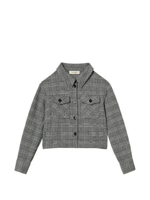 TWINSET Kids Glen-plaid shirt