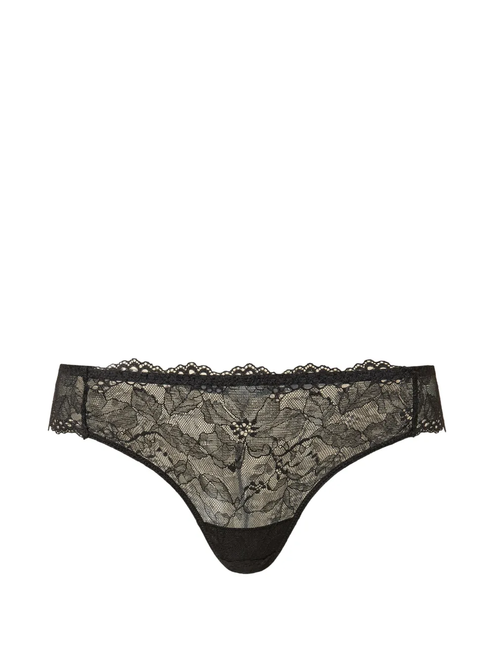 TWINSET lace Brazilian briefs - Nero