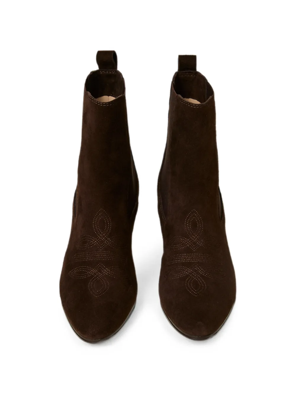 TWINSET suede ankle boots Bruin