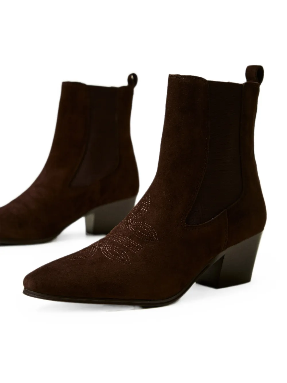 TWINSET suede ankle boots Bruin