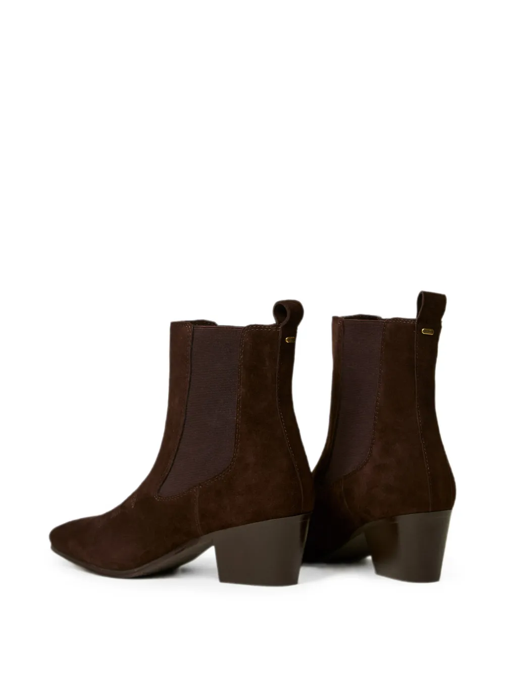 TWINSET suede ankle boots Bruin
