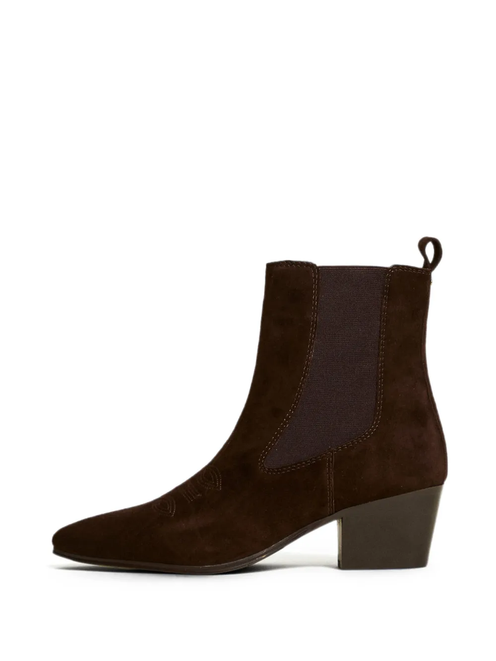 TWINSET suede ankle boots - Braun