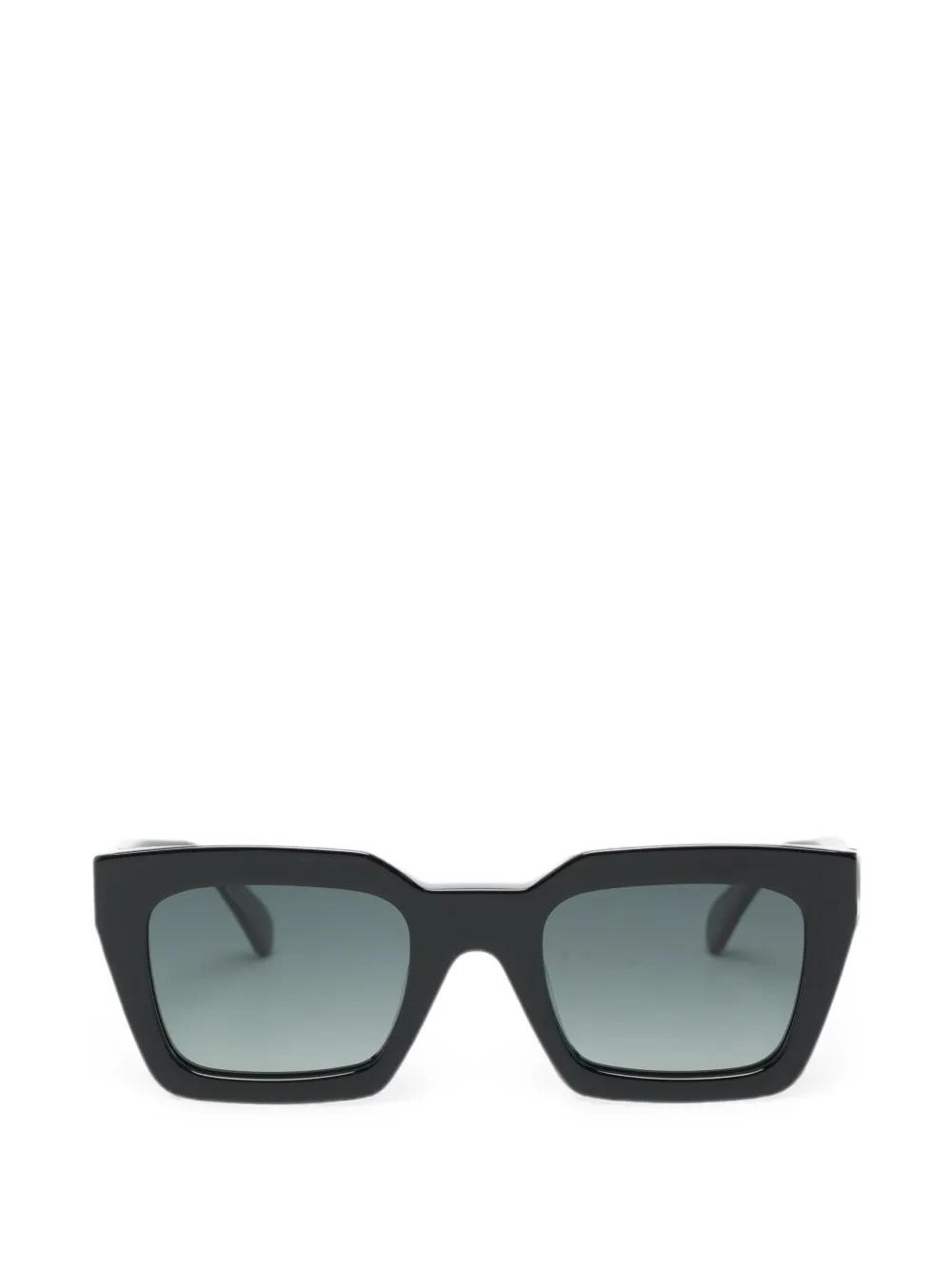 ANINE BING logo-plaque square-frame sunglasses - Schwarz