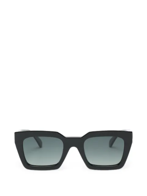 ANINE BING lentes de sol con armazón cuadrada y placa del logo