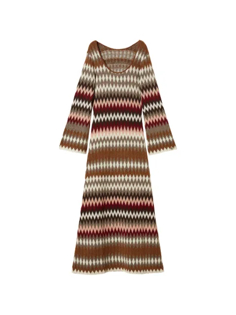 TWINSET dual-use long jacquard knit dress