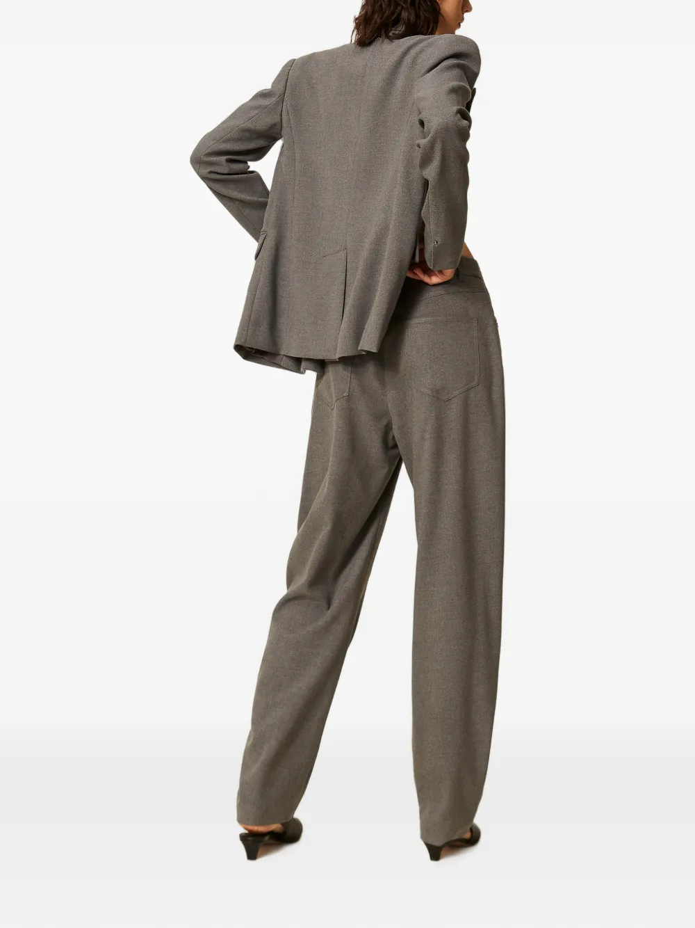 TWINSET Flanellen ballonbroek Grijs