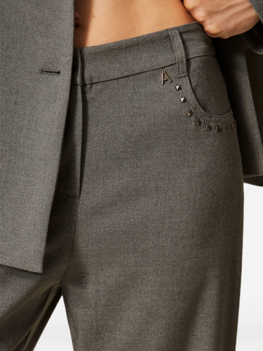 TWINSET Flanellen ballonbroek Grijs