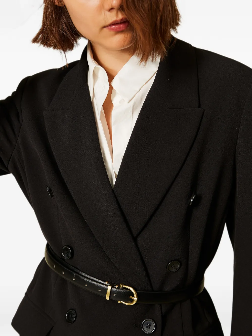 TWINSET Cady blazer met riem Zwart