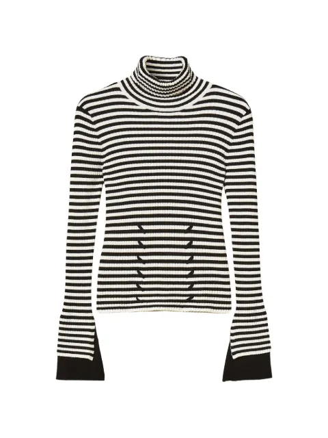 TWINSET striped turtleneck jumper