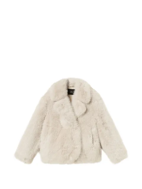 TWINSET short faux fur coat