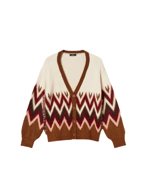 TWINSET jacquard cardigan with sequins
