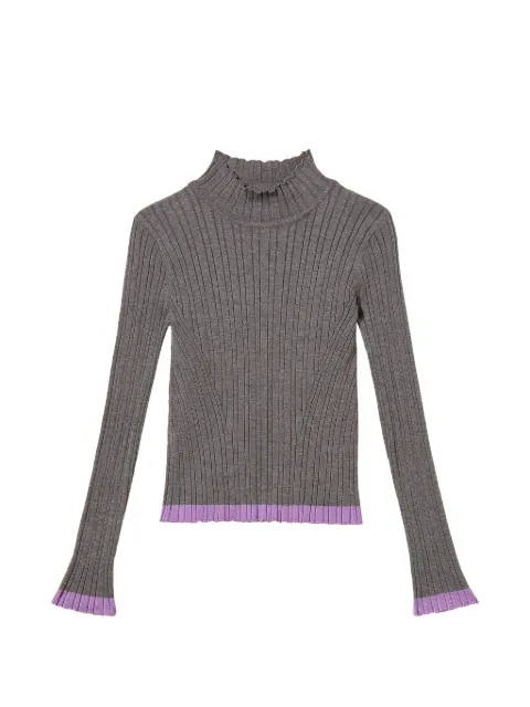 TWINSET Kids ribbed turtleneck jumper