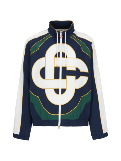 Casablanca logo-print panelled jacket